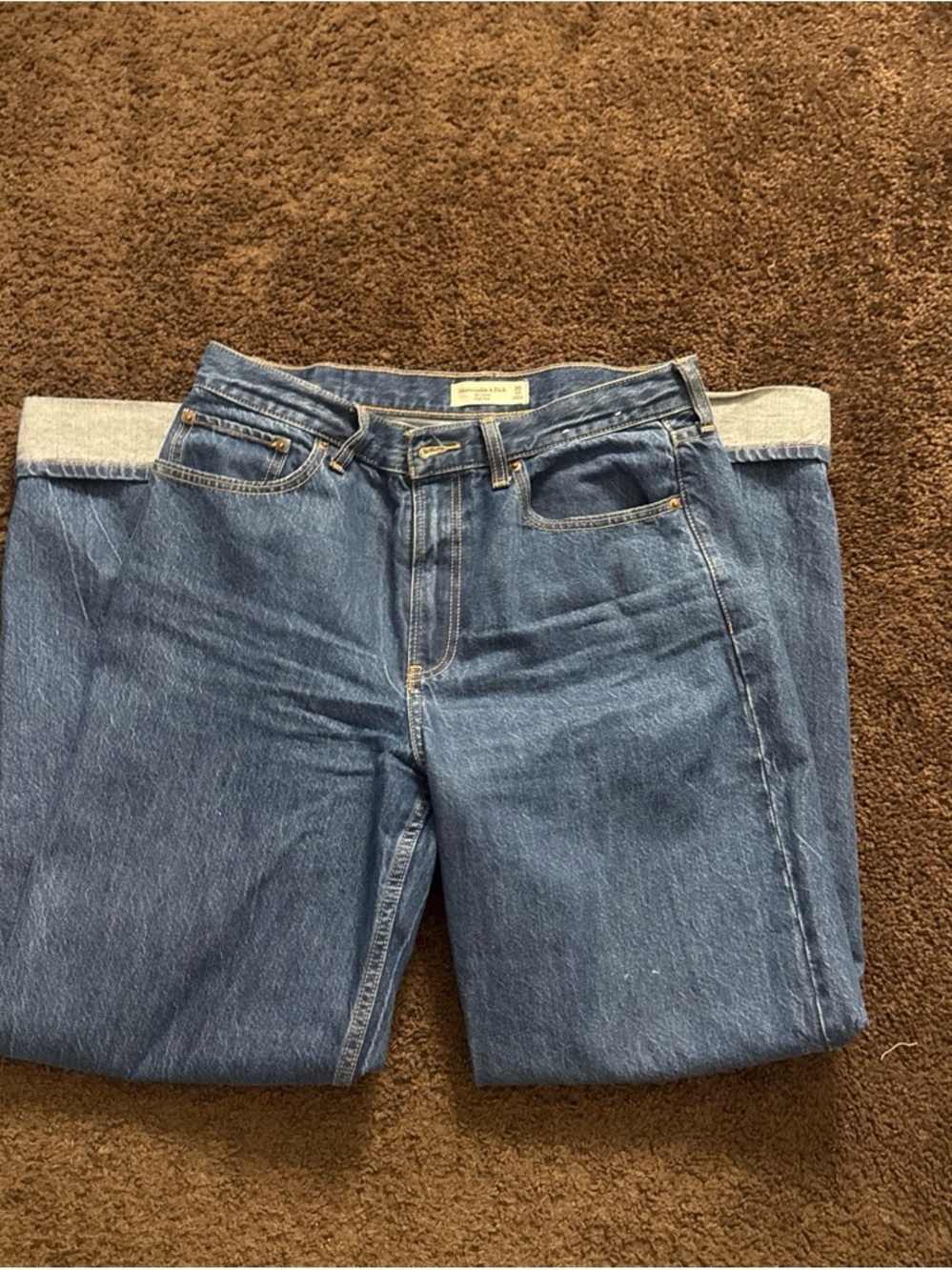 Abercrombie & Fitch Blue Boyfriend Jeans